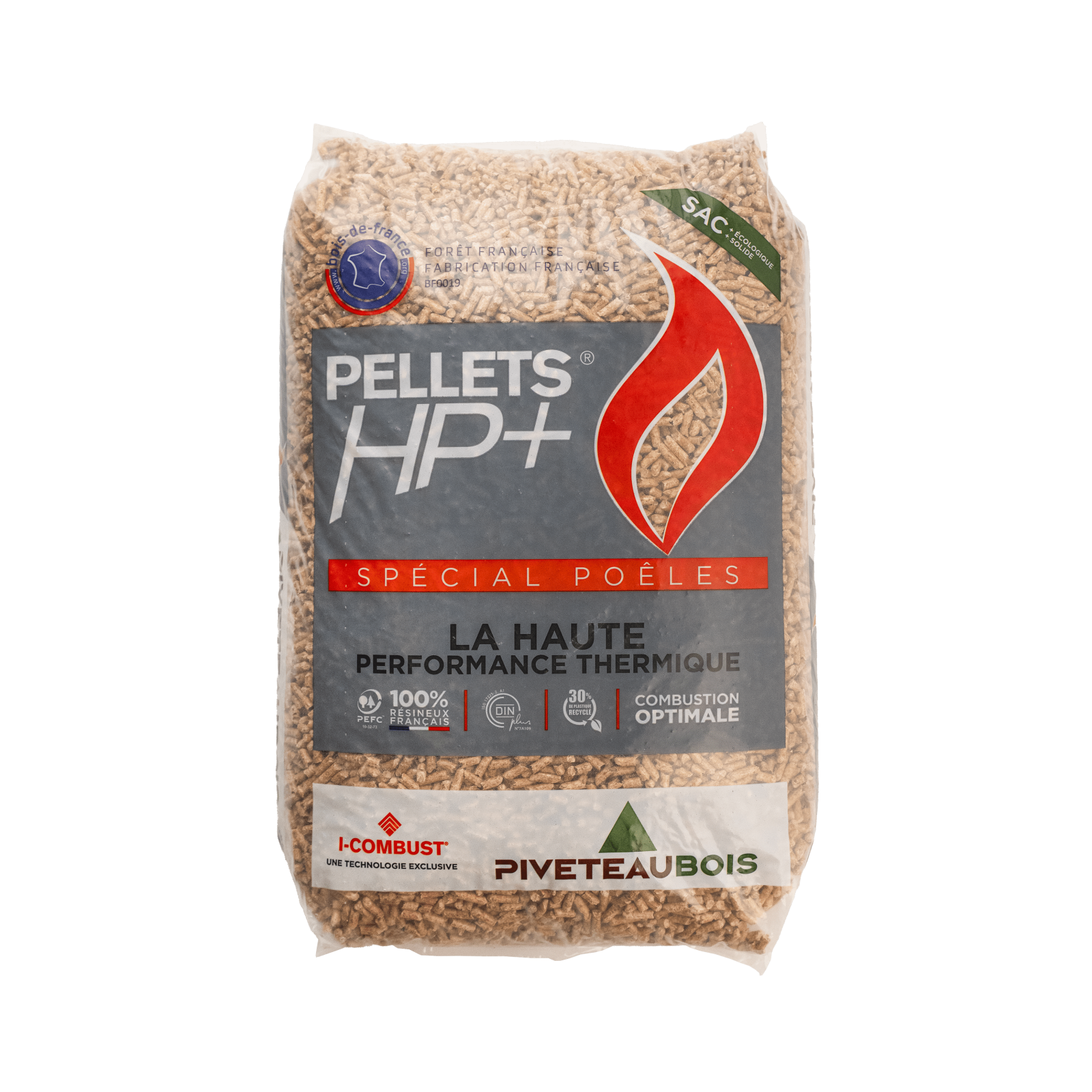 dbbdc6ab5fe995ac6df752b199c1.webp Träpellets HP+ Piveteau – Pall med 72 säckar à 15 kg - 8mm - Bild 1