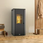 Hermetisk pelletskamin Next 9 kW Grå – Stove Canadian - Bild 4